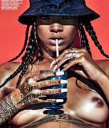 Rihanna topless and bare assed in Lui Magazine