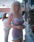 Busty blonde MILF