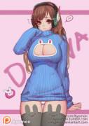 Keyhole sweater D. Va [Kyomon]