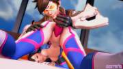 [FxF] Tracer using a dildo on D.va [Warpsfm]