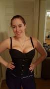 Look who I ran into while she was getting ready (f)or work this morning!