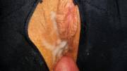 Found a hole in her shorts.. Pics are reversed... I think you can figure them out tho ;)