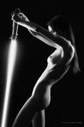 Sexy saber wielding