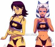 Sexy Barriss + Ahsoka Kitty Lingerie