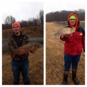 Not the walleye we were after, but snagged into a couple of these guys.