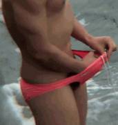 Horny in Speedos