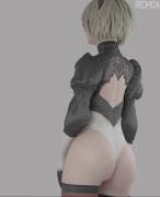 2B Shaking That Bubble Butt [Nier Automata]