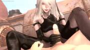 A2 Handjob and Cumshot [Nier]