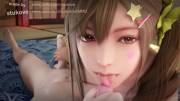 Misaki licking and giving a handjob (stukove, Audiodude) [Dead or Alive]