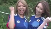 Soccer babes (Aya Kisaki &amp; Hikari) give BJs &amp; get creampied (Uncensored)