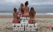 Sorority girls on beach weekend