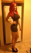 Plumpy Redhead.