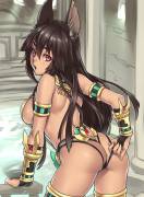 Anubis and Bastet (houtengeki)