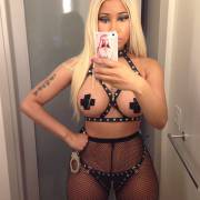 Nicki Minaj posted a bunch of selfies wearing her halloween costume