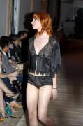 Naughty Nightie Runway Redhead [xpost /r/sheerpanties]