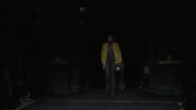 In a show packed with well-known models Constance Jablonski leads the walkout