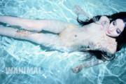 In the pool
