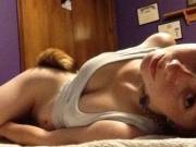 on the bed
