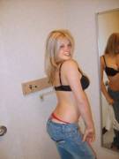 Whale tail in jeans