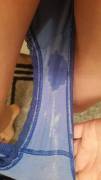 [Selling][gussetpeek] Blue Polka dot bikinI in a cute booty, 2 day wear - ุ