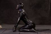 Good little rubber puppy girl!