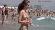 Wonderful babe Topless Beach