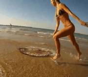 Skim boarding [gif]