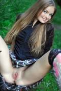 Pretty girl in public
