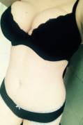 [F] Black underwear to match the weather!