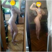 F/20/5'1' [112lbs&lt;115lbs=3lbs] 2 months diet,one month lifting. Happy with everything so far,except for the stubborn tummy