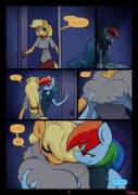 Night Mares part 4 - Twilight Sparkle x Applejack x Rainbow Dash mind control [anthro futa rape] (artist:slypon)