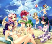 Beach-Time Fun &amp; Lucky Spike (Humanized) 