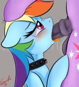 Dashie sucks off Futa Twi