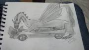 Hot rod in a hot rod.