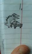 Drew this little guy going at it on french