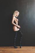 Sideboob and high socks