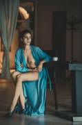 Blue robe