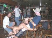 Fun slut in a bar