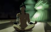 Korra tries to meditate