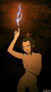 Azula shooting lightning