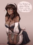 Korra finished her chores