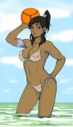 Korra in a bikini.