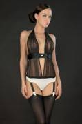 Cabaret Smoking Draped Thong Body