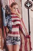 She is the flag
