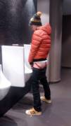 Jockstrap at Urinal