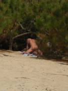 Having fun on the beach