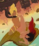 Anti-gravity Tribadism {Gravity Rush}