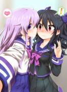 Selfie kiss [Hyperdimension Neptunia]