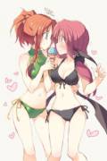 Sharing ice cream [Touhou]