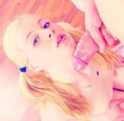 Blonde blowjob